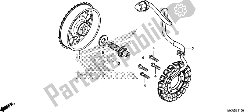 Wszystkie części do Generator Honda CBR 1000 SP 2020