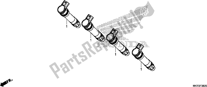 Alle onderdelen voor de Bobine van de Honda CBR 1000 SP 2020
