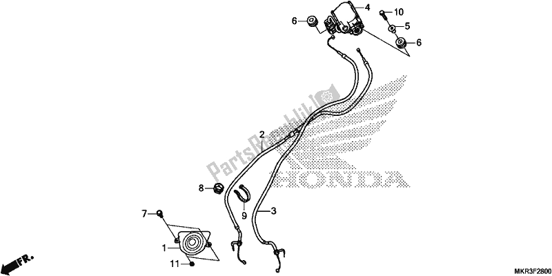 Alle onderdelen voor de Servomotor van de Honda CBR 1000 SP 2020