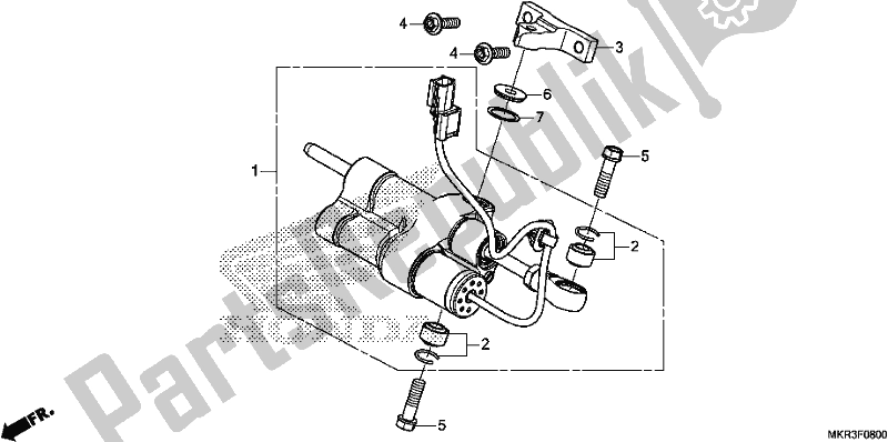 Alle onderdelen voor de Stuurdemper van de Honda CBR 1000 SP 2020