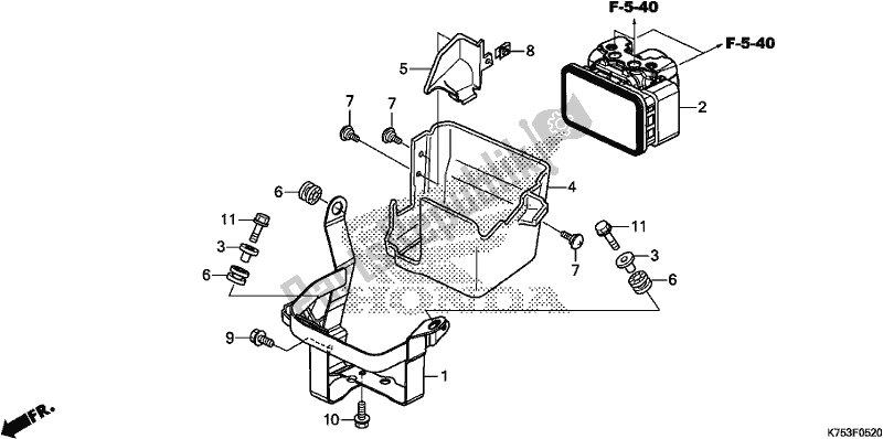 Tutte le parti per il Modulatore Abs del Honda CBR 300 RA 2017