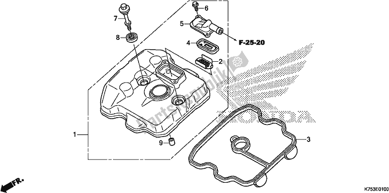 Wszystkie części do Cylinder Honda CBR 300 RA 2017