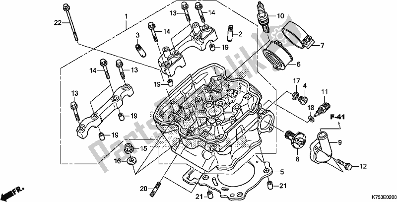 Tutte le parti per il Testata del Honda CBR 300 RA 2017