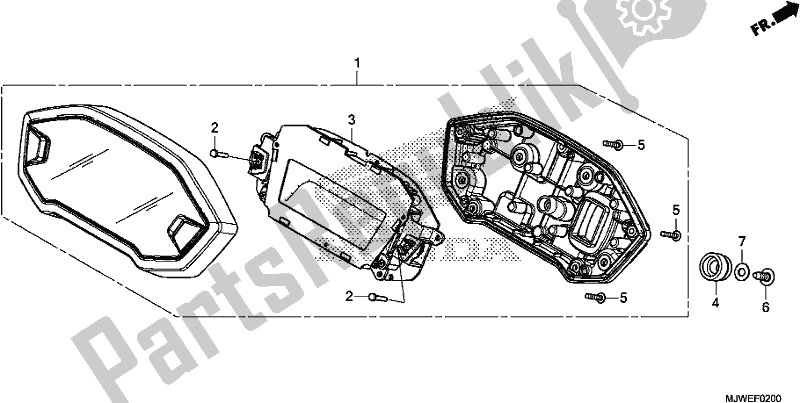 Wszystkie części do Metr Honda CBR 500 RA 2018