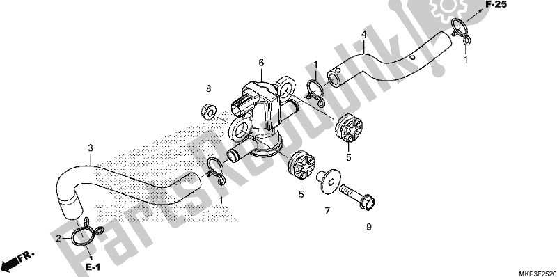 Tutte le parti per il Elettrovalvola Iniezione Aria del Honda CBR 500 RA 2019