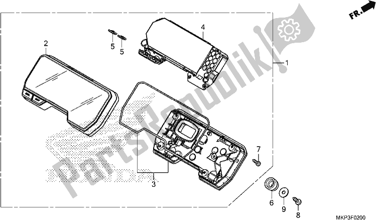 Tutte le parti per il Metro del Honda CBR 500 RA 2019