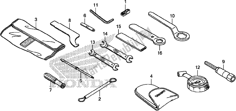 Todas las partes para Herramientas de Honda CBR 600 RR 2017