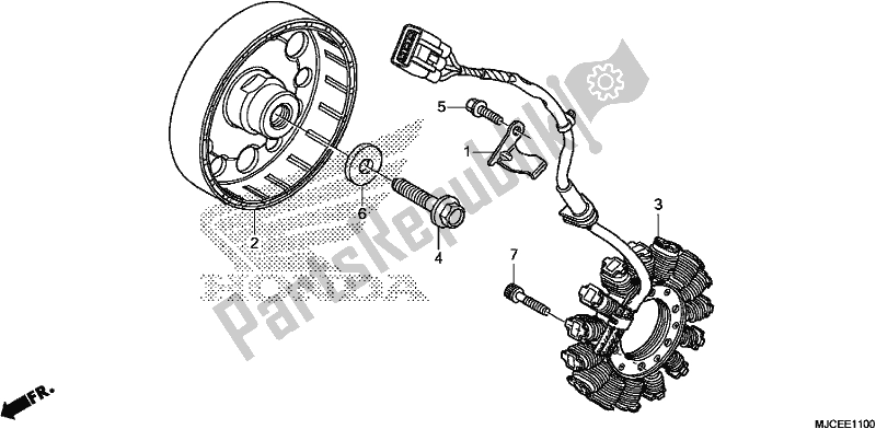 Todas las partes para Generador de Honda CBR 600 RR 2019