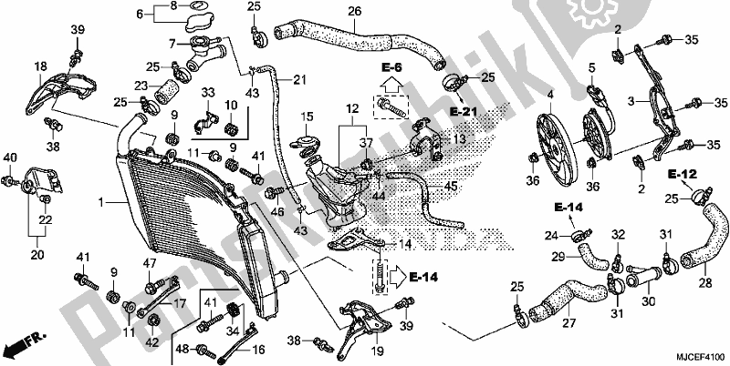 Wszystkie części do Ch? Odnica Samochodowa Honda CBR 600 RR 2019