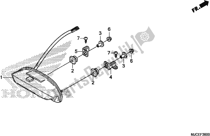 Todas las partes para Luz De La Cola de Honda CBR 600 RR 2019