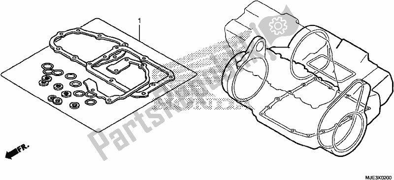 Todas as partes de Kit De Junta B do Honda CBR 650 FA F 2017