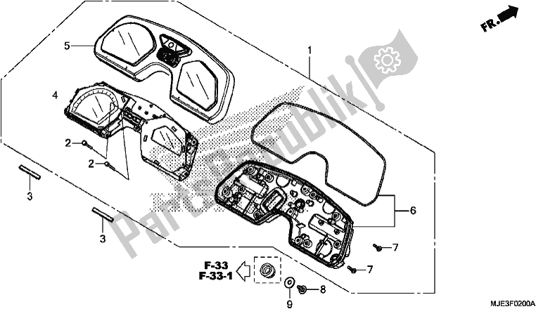 Tutte le parti per il Metro del Honda CBR 650 FA F 2017