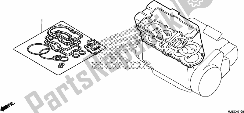 Toutes les pièces pour le Kit De Joint A du Honda CBR 650 FA F 2018