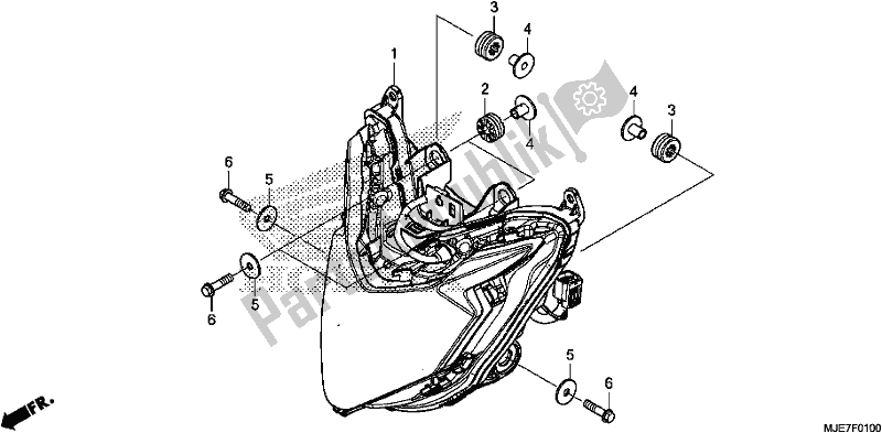 Toutes les pièces pour le Phare du Honda CBR 650 FA F 2018