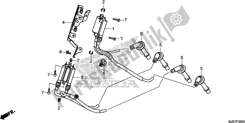 Toutes les pièces pour le Bobine D'allumage du Honda CBR 650 FA F 2018