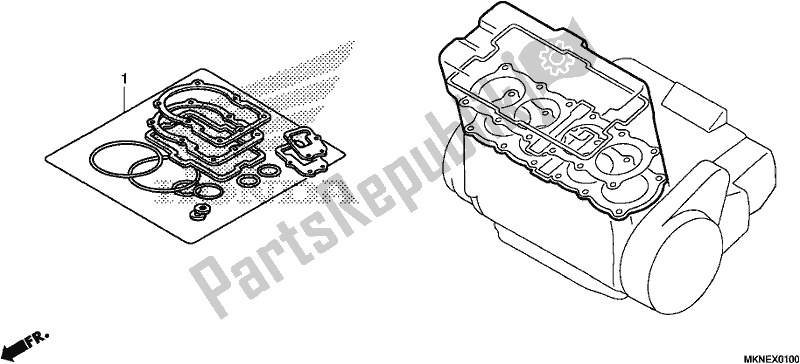 Todas as partes de Kit De Junta A do Honda CBR 650 RA R 2019