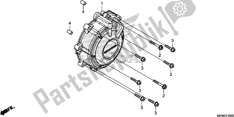 Todas as partes de Tampa Do Gerador do Honda CBR 650 RA R 2019