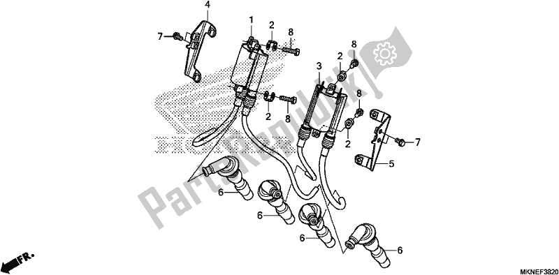 All parts for the Ignition Coil of the Honda CBR 650 RA R 2019