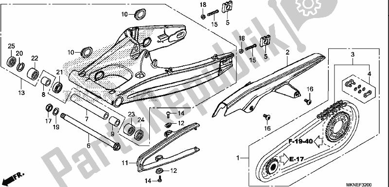 Wszystkie części do Wahacz Honda CBR 650 RA R 2019