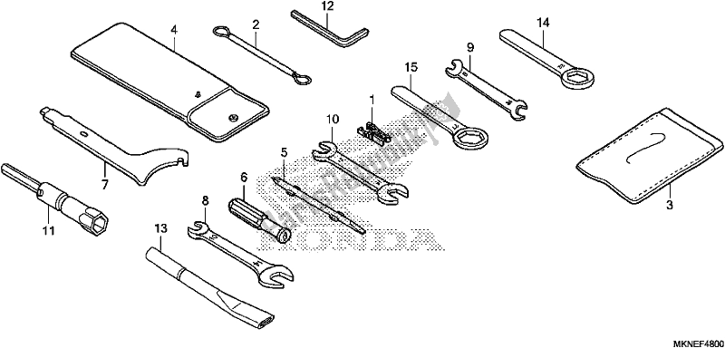 Todas las partes para Herramienta de Honda CBR 650 RA R 2019