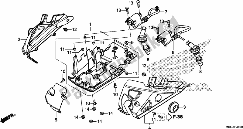 All parts for the Ignition Coil of the Honda CMX 500A 2017