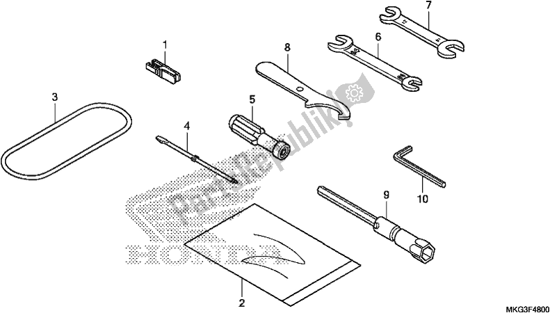 All parts for the Tool of the Honda CMX 500A 2018