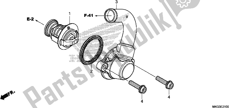 Tutte le parti per il Termostato del Honda CMX 500A 2019