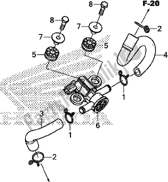 All parts for the Air Injection Solenoid Valve of the Honda CRF 1000A Africa Twin 2017