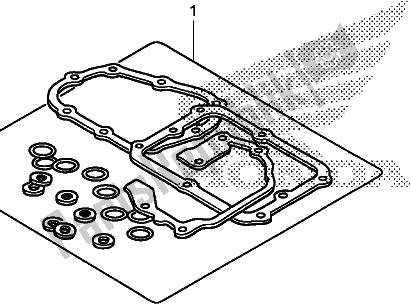 Todas as partes de Kit De Junta B do Honda CRF 1000D2 Africa Twin 2018