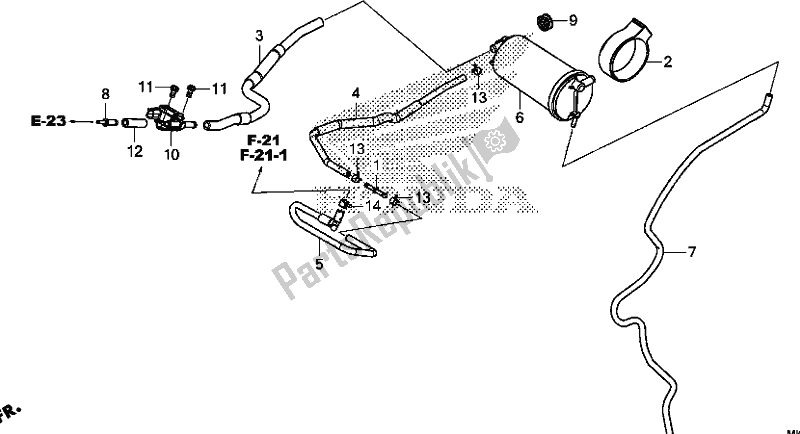 All parts for the Canister of the Honda CRF 1100A2 Africa Twin 2020