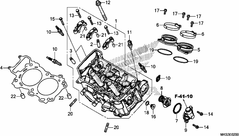Alle onderdelen voor de Cilinderkop van de Honda CRF 1100A2 Africa Twin 2020