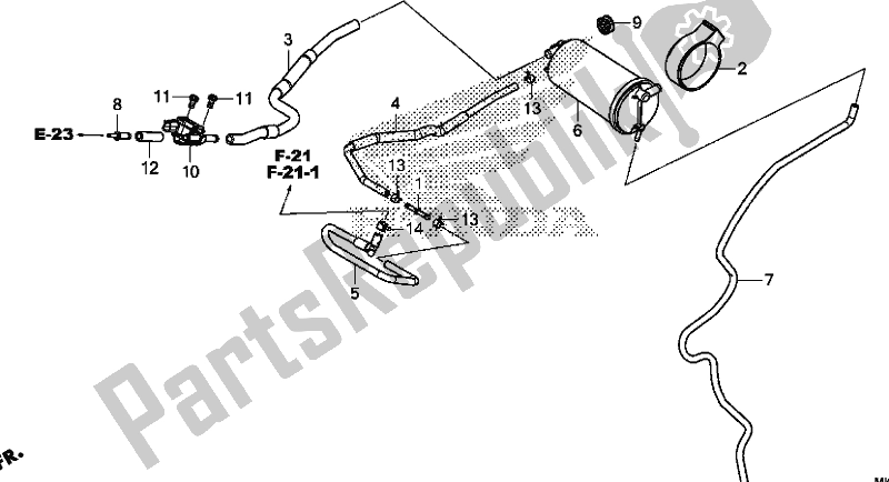 Todas las partes para Frasco de Honda CRF 1100D2 L/D4 /D4 Africa Twin 2020