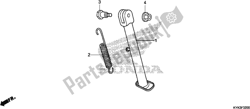 Toutes les pièces pour le Supporter du Honda CRF 110F 2018