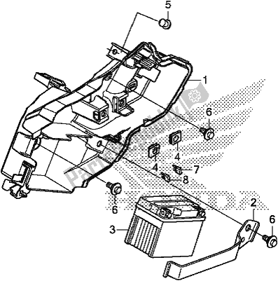 Tutte le parti per il Batteria del Honda CRF 110F 2019