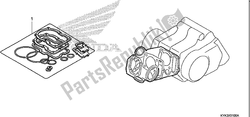 All parts for the Gasket Kit A of the Honda CRF 110F 2020