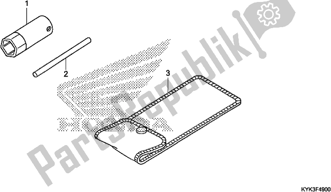 All parts for the Tools of the Honda CRF 110F 2020