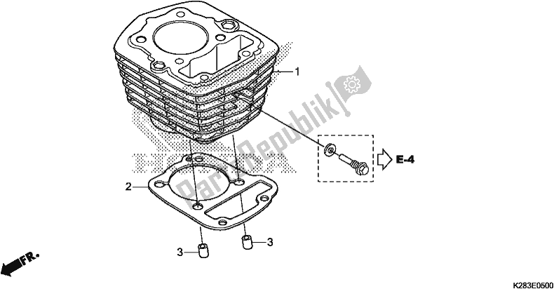 Todas las partes para Cilindro de Honda CRF 125F 2018