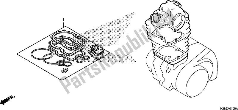 Todas as partes de Kit De Junta A do Honda CRF 125F 2018