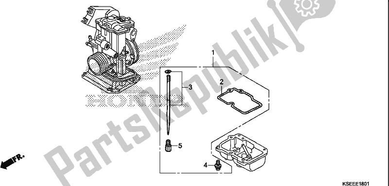Tutte le parti per il Carburatore O. P. Kit del Honda CRF 150 RB 2018