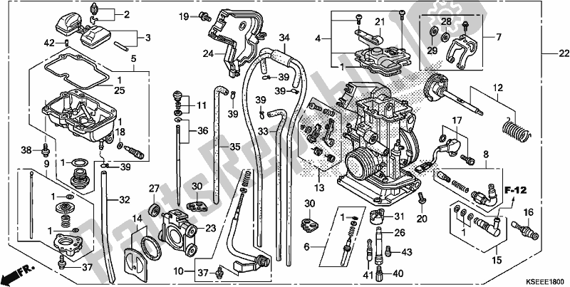 Todas las partes para Carburador de Honda CRF 150 RB 2018