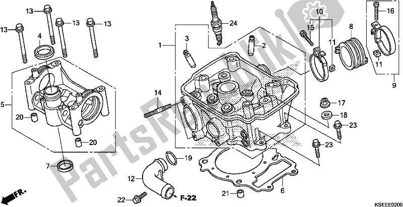 Tutte le parti per il Testata del Honda CRF 150 RB 2018