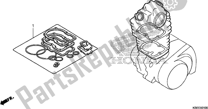 All parts for the Gasket Kit A of the Honda CRF 150 RB 2018