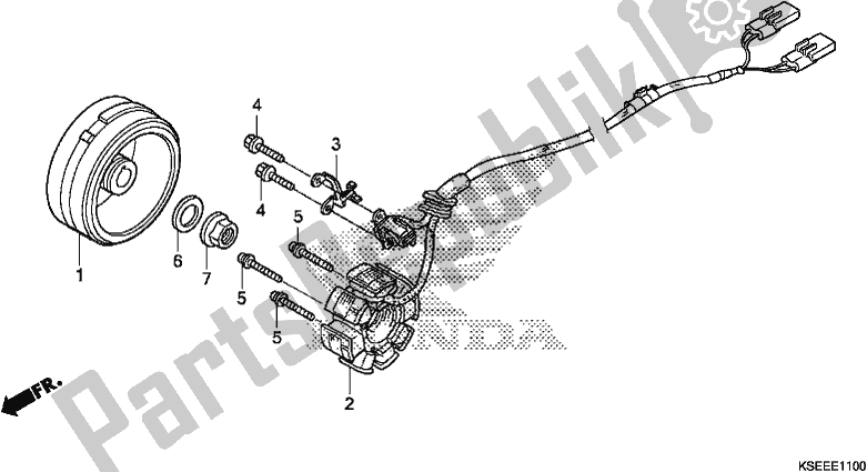 Tutte le parti per il Generatore del Honda CRF 150 RB 2018