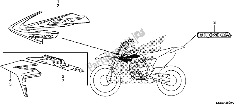 All parts for the Mark of the Honda CRF 150 RB 2018