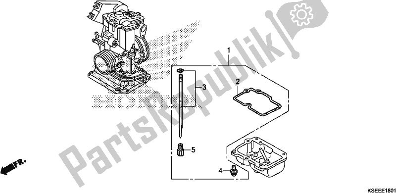 Alle onderdelen voor de Carburateur O. P. Kit van de Honda CRF 150 RB 2019