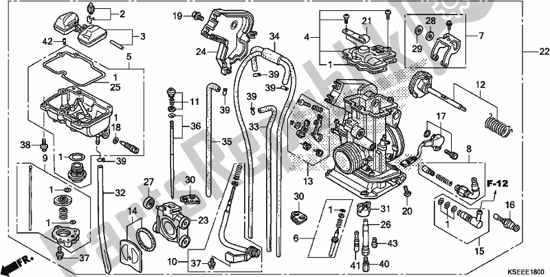 Todas las partes para Carburador de Honda CRF 150 RB 2020