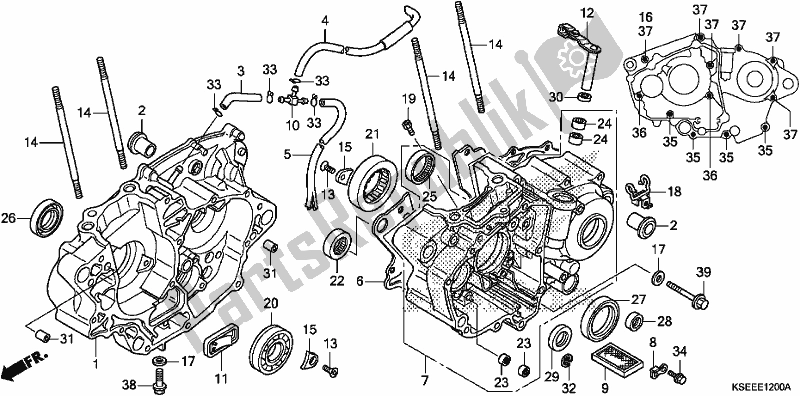 Todas las partes para Caja Del Cigüeñal de Honda CRF 150 RB 2020