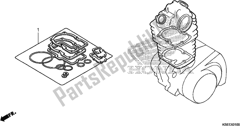 All parts for the Gasket Kit A of the Honda CRF 150 RB 2020