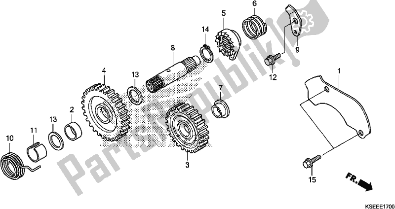 Tutte le parti per il Mandrino Del Motorino Di Avviamento del Honda CRF 150 RB 2020