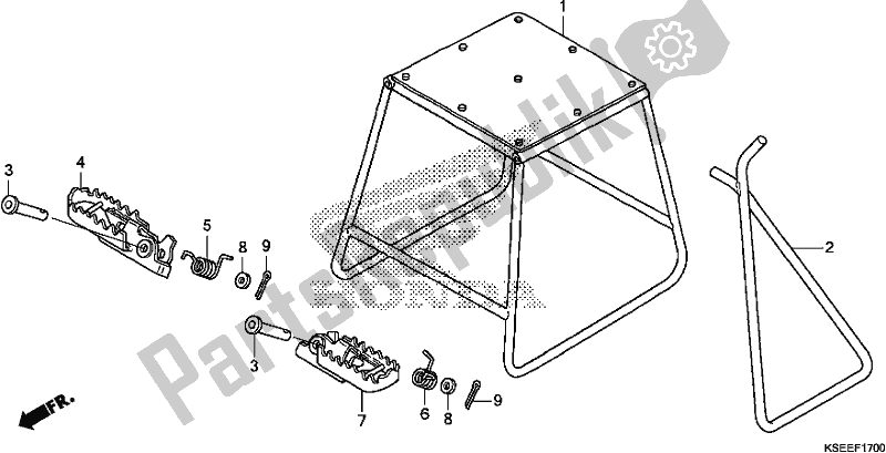 Todas las partes para Stand/step de Honda CRF 150 RB 2020